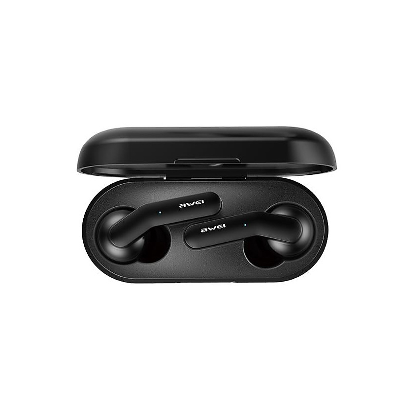 AWEI T10C trådlösa in-ear sport hörlurar, Bluetooth 5.0, svart