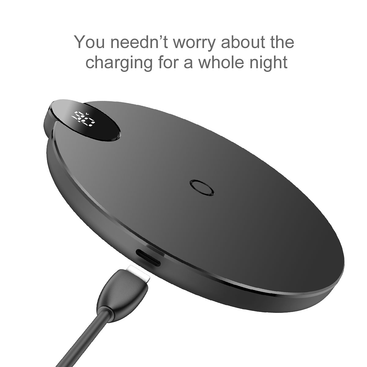 Baseus 10W Trådlös laddare med LED-display