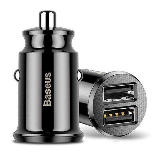 BASEUS 2xUSB 3.1A, smart mini snabbladdare till bilen