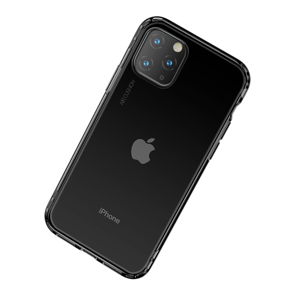 BASEUS stötsäkert TPU-skal, iPhone 11 Pro, svart/transparent