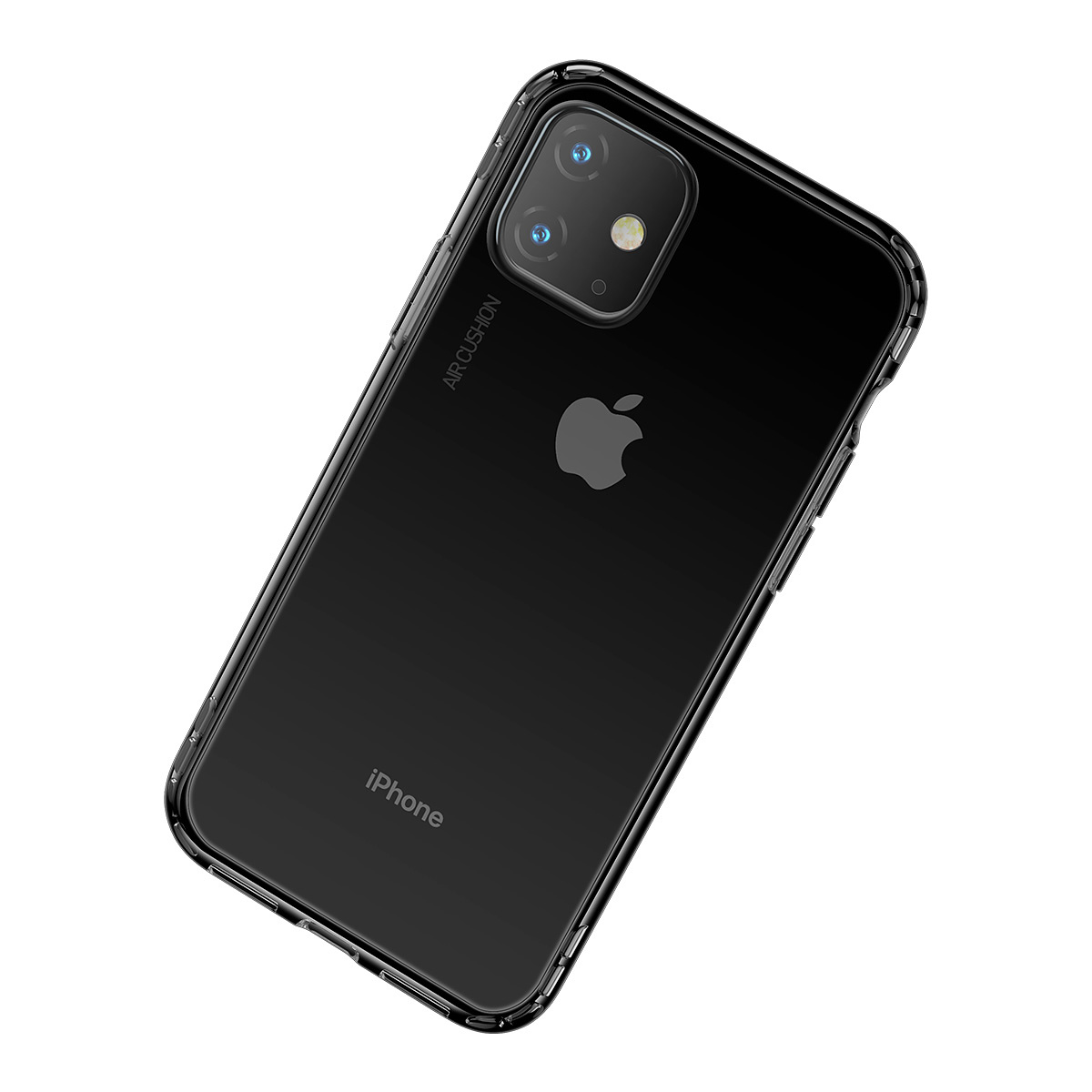 BASEUS stötsäkert TPU-skal, iPhone 11, svart/transparent