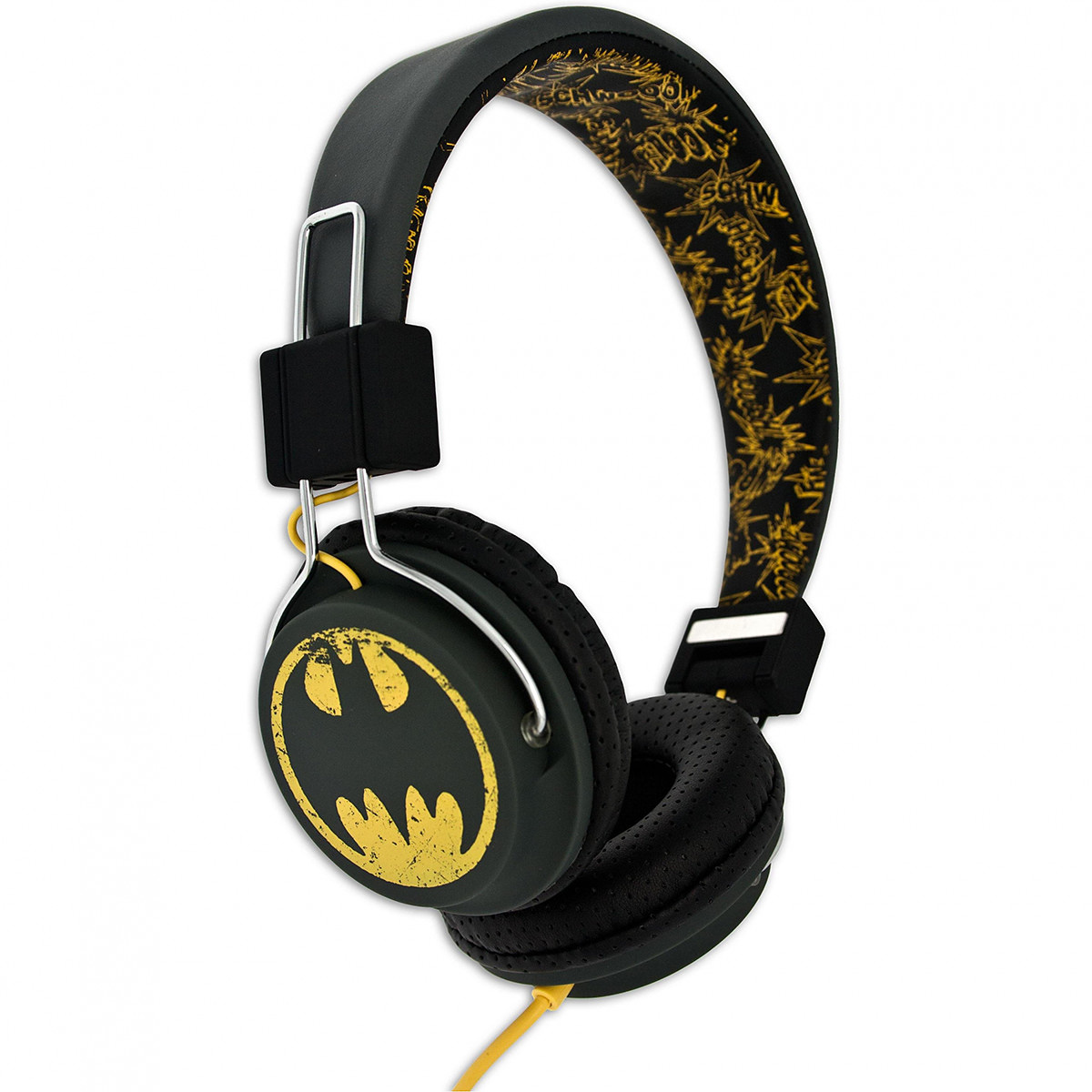 BATMAN Hörlur Tween On-Ear 100dB Svart Vintage Batlogo