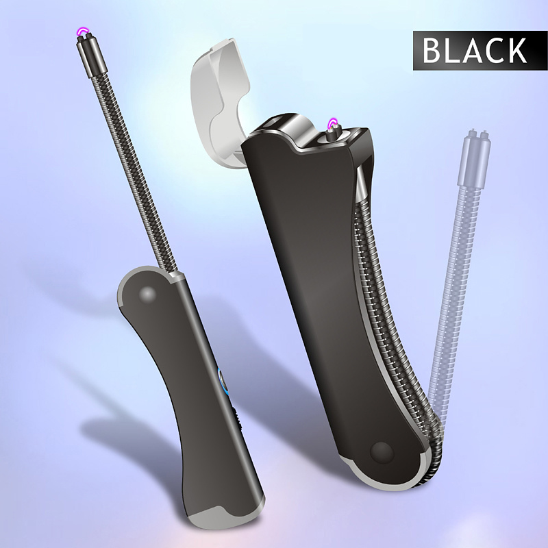Arclighter BBQ, böjbar uppladdningsbar USB-tändare, svart