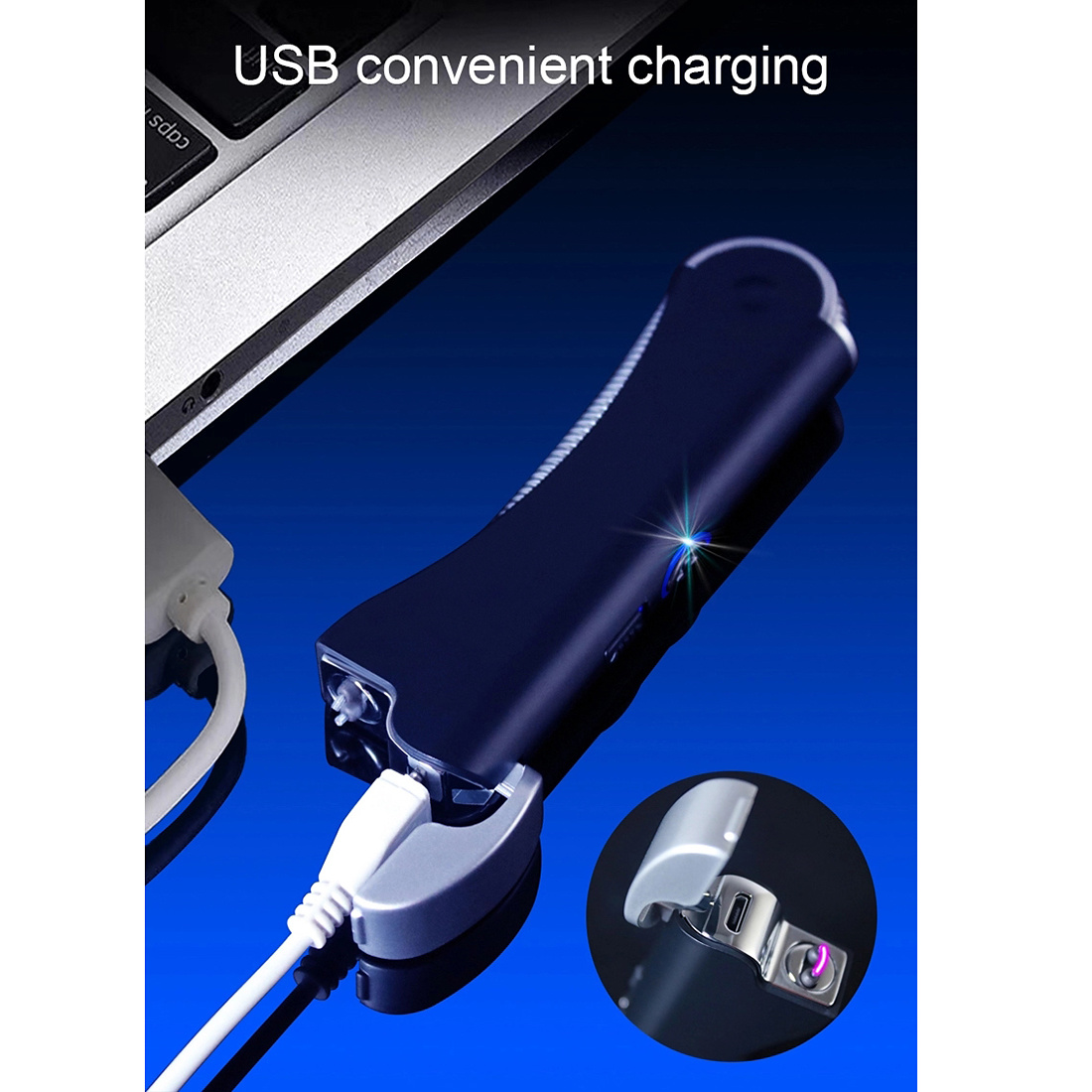 Arclighter BBQ, böjbar uppladdningsbar USB-tändare, silver