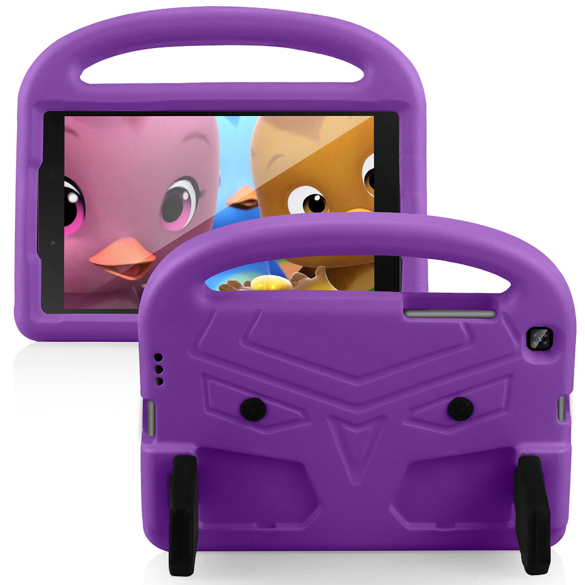 Barnvänligt silikonfodral Galaxy Tab A 8.0 (2019), lila