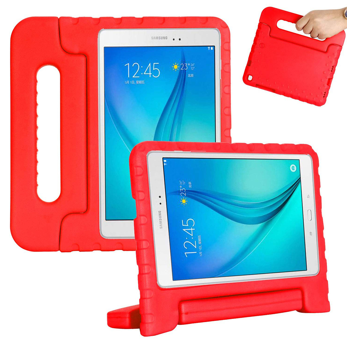 Barnfodral Galaxy Tab A 8.0 (2019), röd