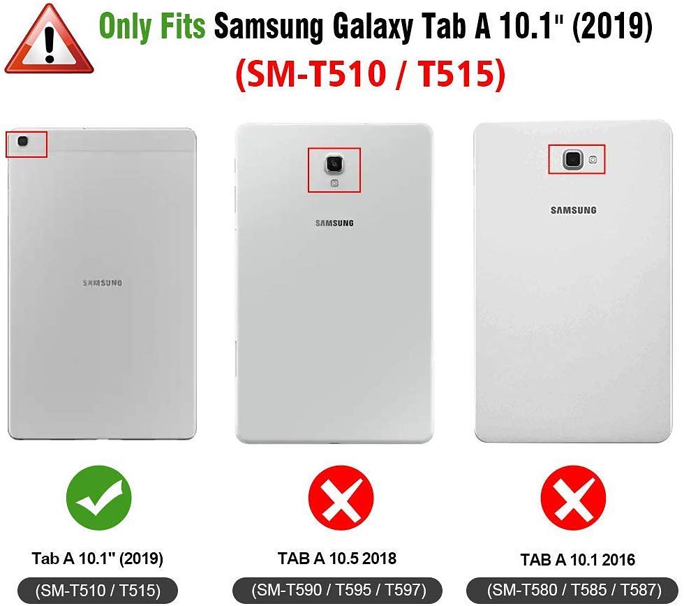 Barnfodral, Samsung Galaxy Tab A 10.1 (2019) SM-T515, grön