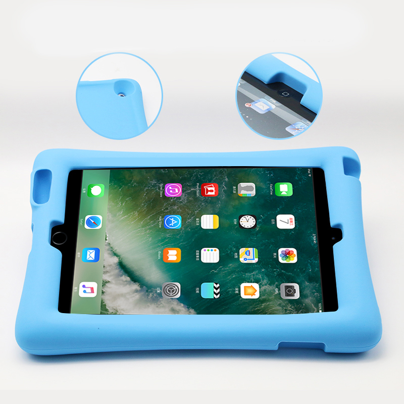 Barnfodral i silikon för iPad 2/3/4, blå