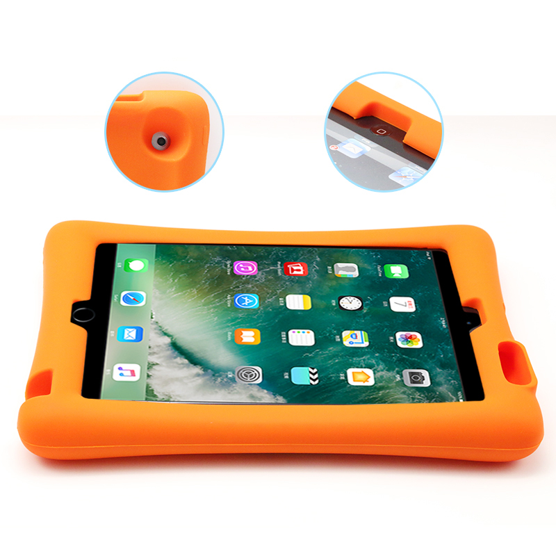 Barnfodral i silikon för iPad 2/3/4, orange