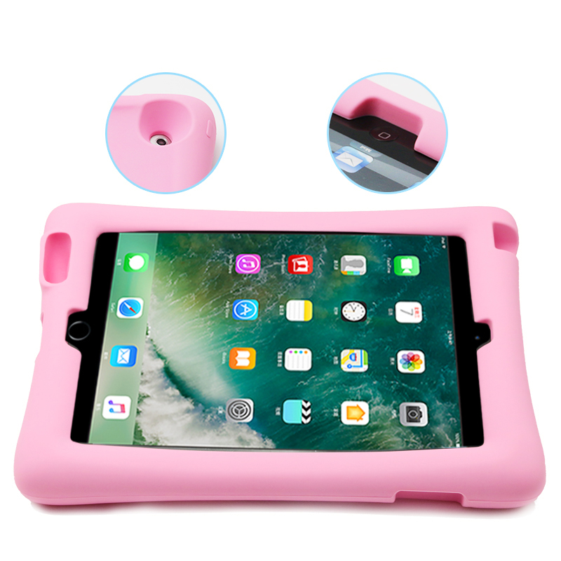 Silicone Shockproof Protective Cover Case for iPad 2/3/4-Pink