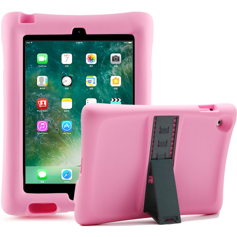 Silicone Shockproof Protective Cover Case for iPad 2/3/4-Pink