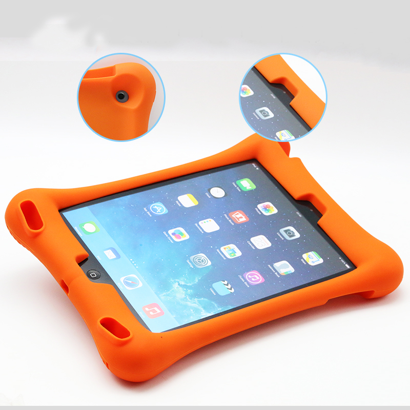Barnfodral i silikon för iPad Air/iPad Air 2/iPad 9.7, orange