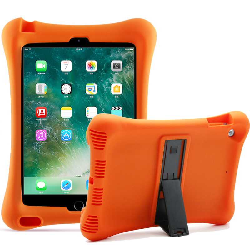 Barnfodral i silikon för iPad Air/iPad Air 2/iPad 9.7, orange