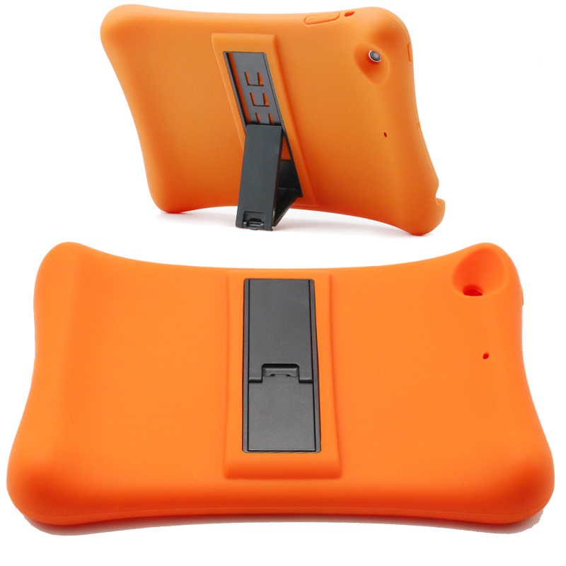 Silicone Shockproof Protective Cover Case for iPad Mini 1/2/3-Orange