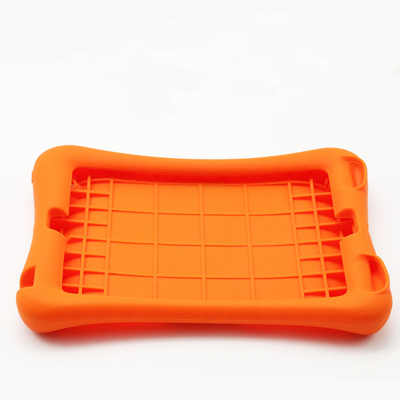 Silicone Shockproof Protective Cover Case for iPad Mini 1/2/3-Orange