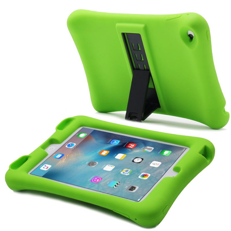 Silicone Shockproof Protective Cover Case for iPad Mini 4/5-Green