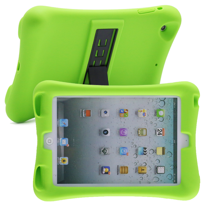 Silicone Shockproof Protective Cover Case for iPad Mini 4/5-Green