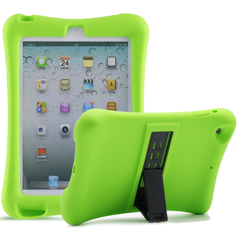 Silicone Shockproof Protective Cover Case for iPad Mini 4/5-Green