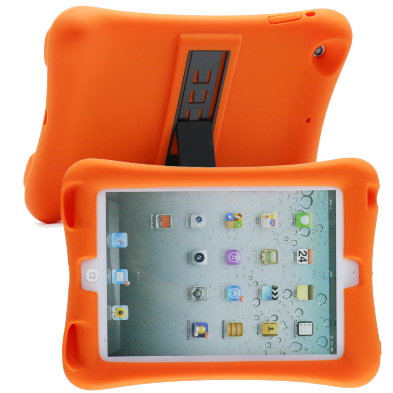 Silicone Shockproof Protective Cover Case for iPad Mini 4/5-Orange