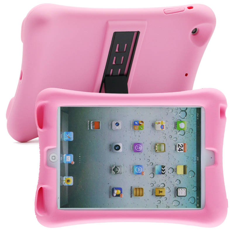 Barnfodral i silikon för iPad mini 4/5, rosa