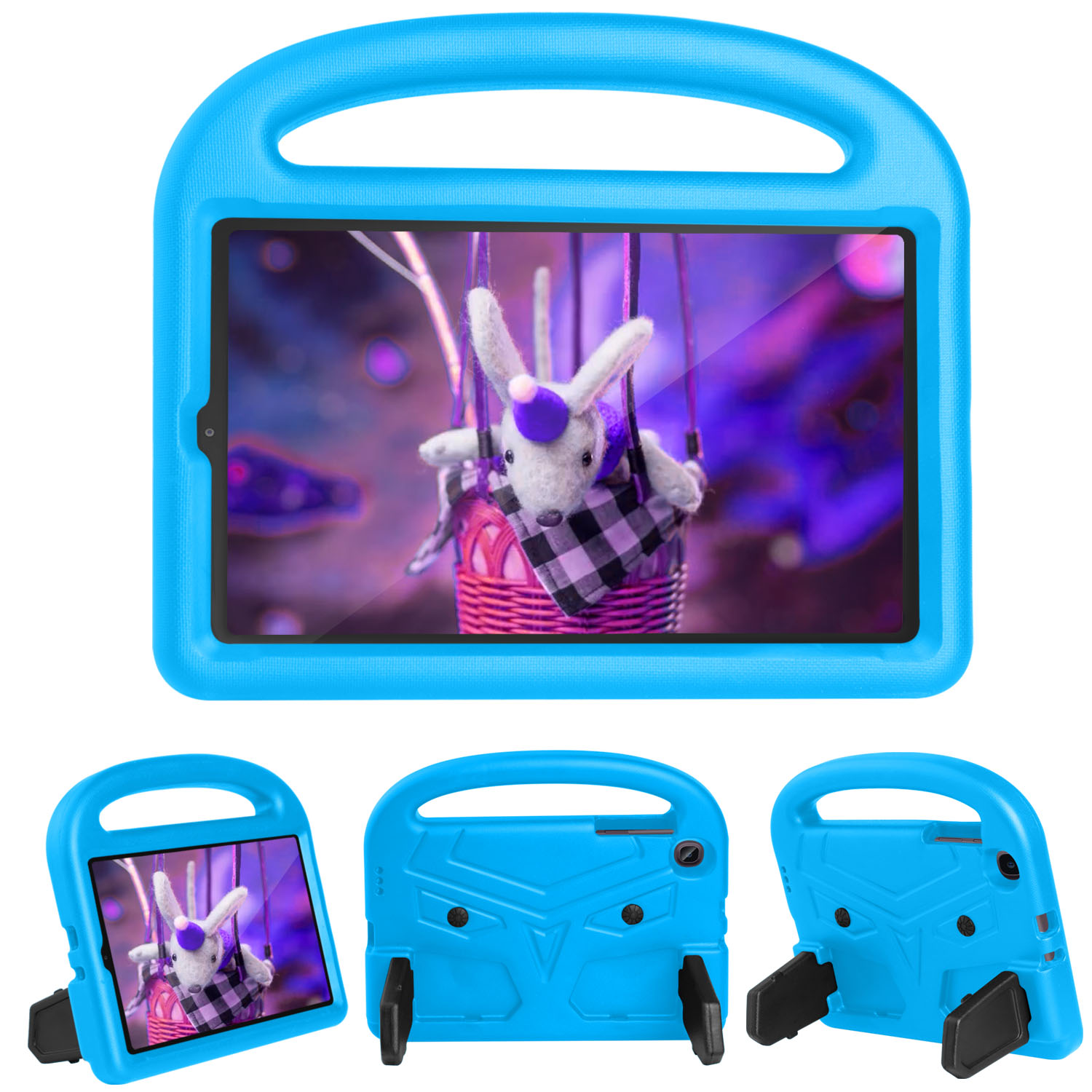 Barnfodral med ställ, Samsung Tab 8.4 (2020), blå