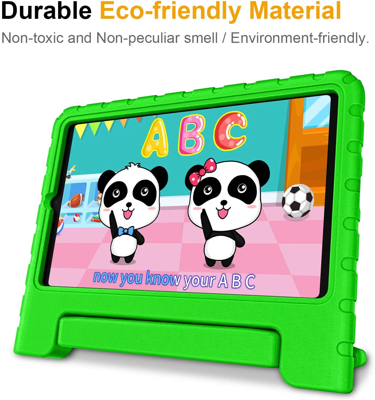 Barnfodral med ställ, Samsung Tab 8.4 (2020), grön