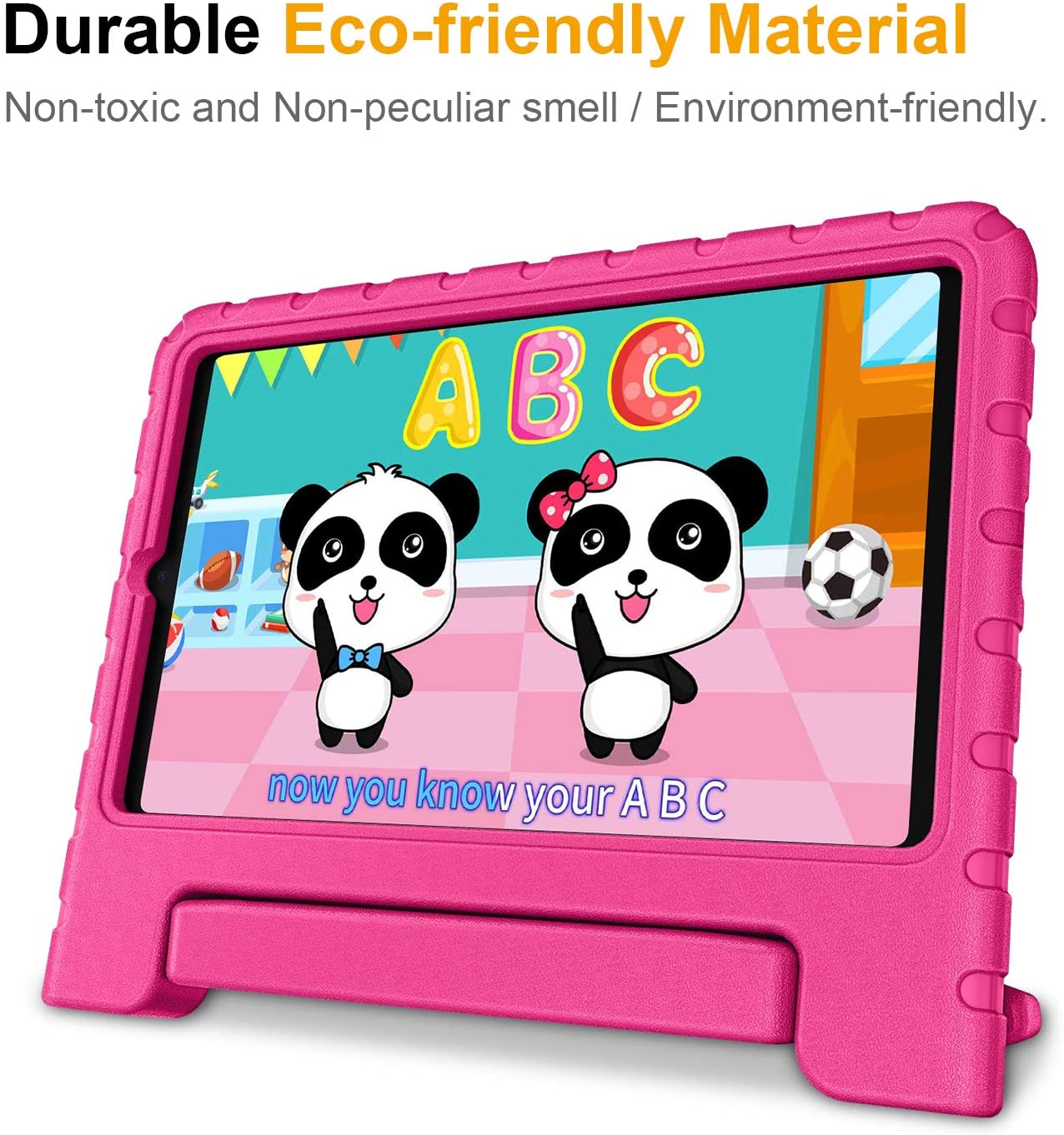 Barnfodral med ställ, Samsung Tab 8.4 (2020), rosa