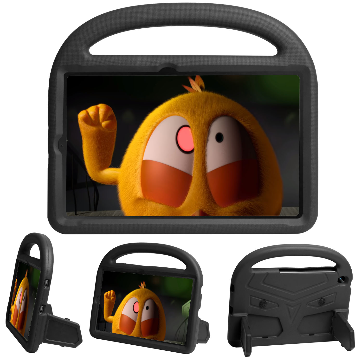 Barnfodral med ställ, Samsung Tab S6 Lite 10.4, svart