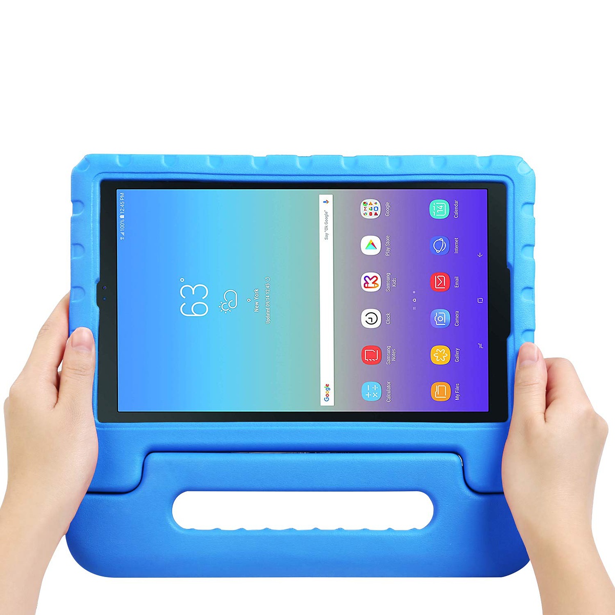 Barnfodral med ställ blå, Samsung Tab A 10.5