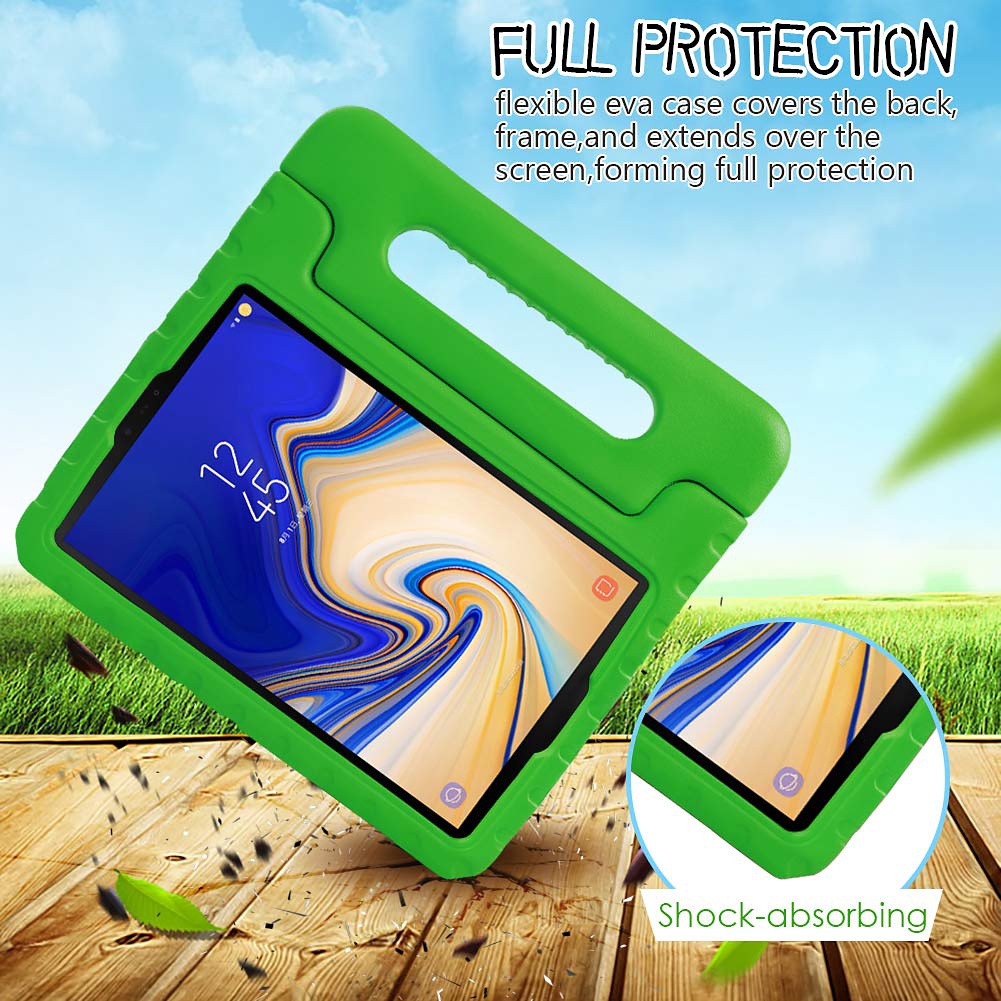 Barnfodral med ställ grön, Samsung Galaxy Tab S4