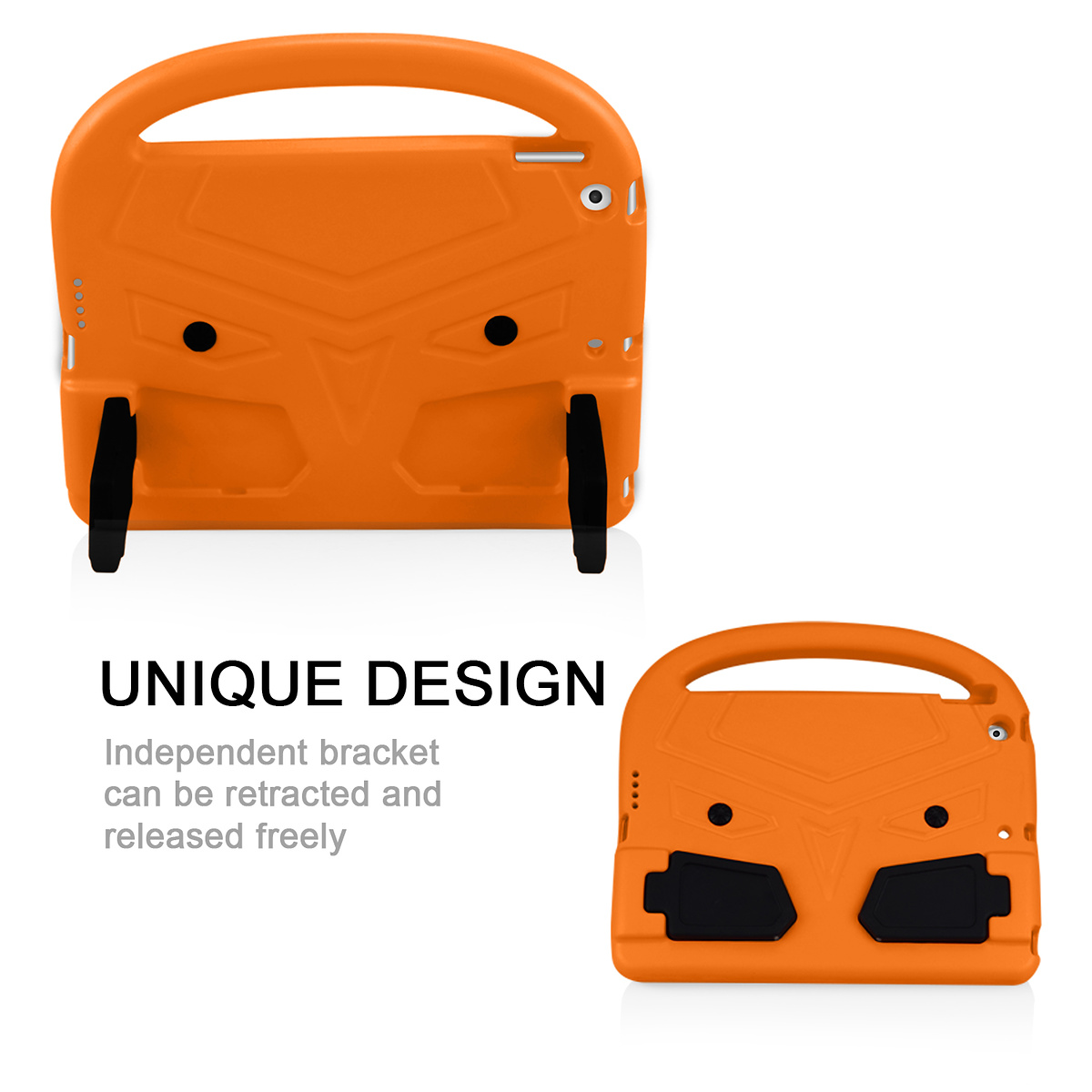 Barnfodral med ställ, iPad 10.2 / Pro 10.5 / Air 3, orange