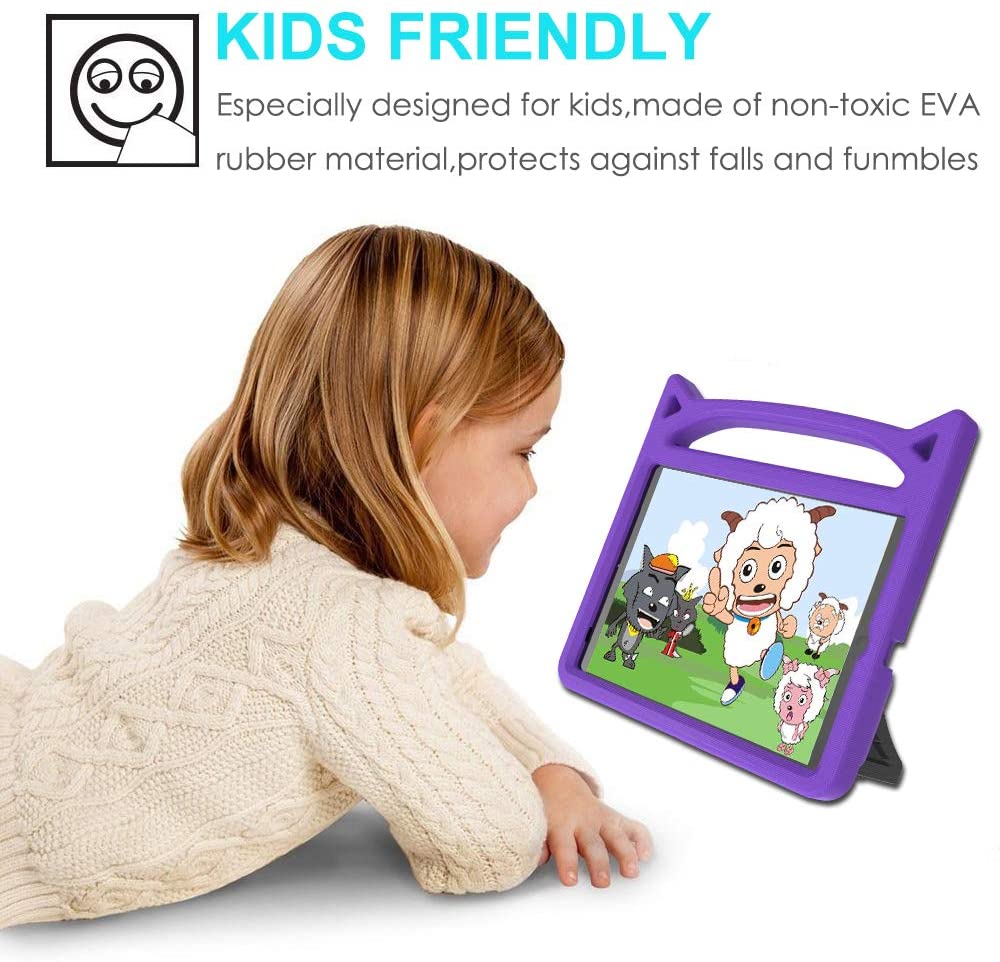 Barnfodral med ställ, iPad 10.2 / Pro 10.5 / Air 3, lila