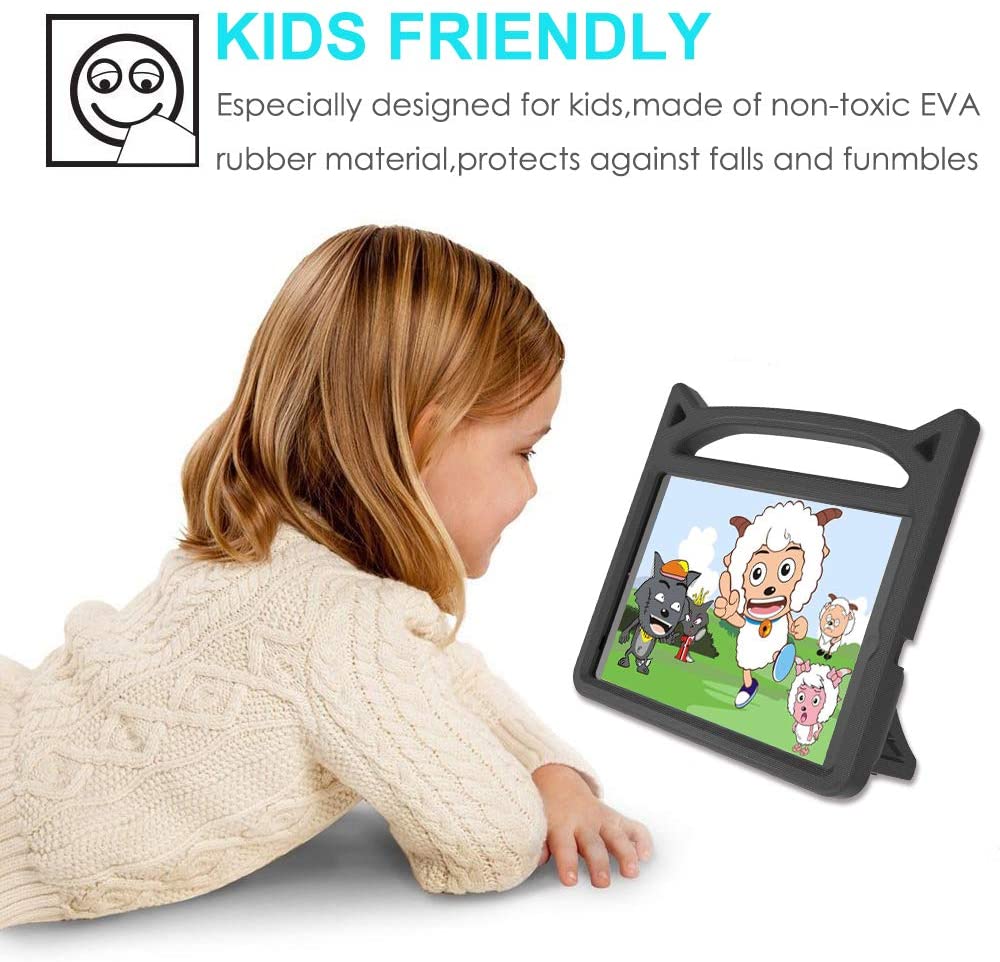 Barnfodral med ställ, iPad 10.2 / Pro 10.5 / iPad Air 3, svart