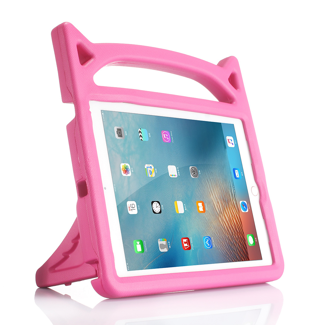 Barnfodral med ställ rosa, iPad Air 2 / iPad 9.7