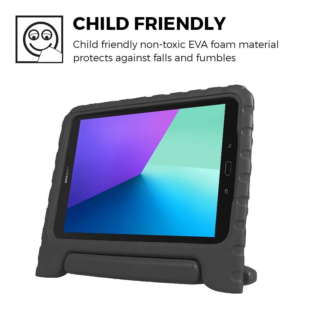 Barnfodral med ställ till Samsung Galaxy Tab S3 9.7, svart