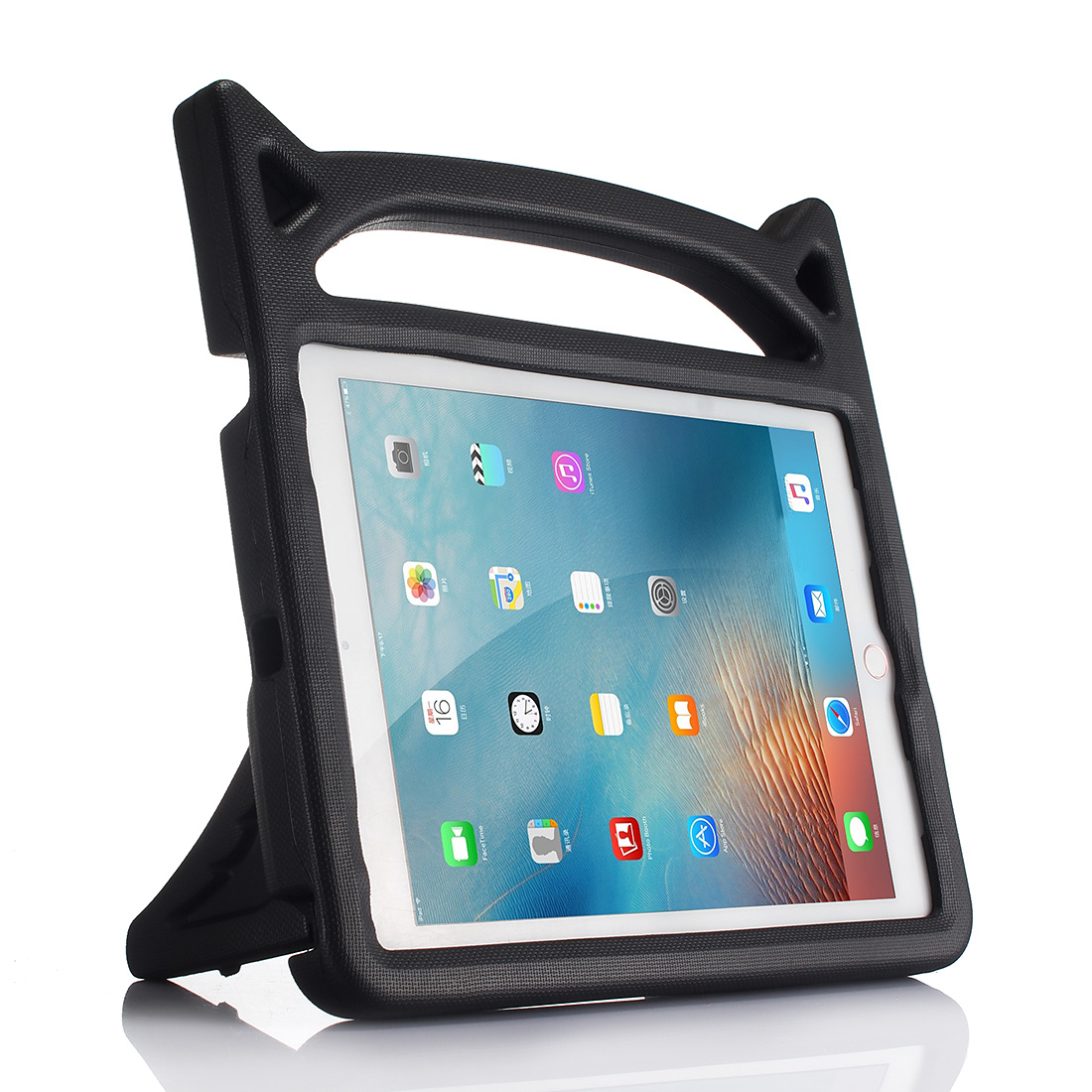 Barnfodral med ställ svart, iPad Air 2 / iPad 9.7