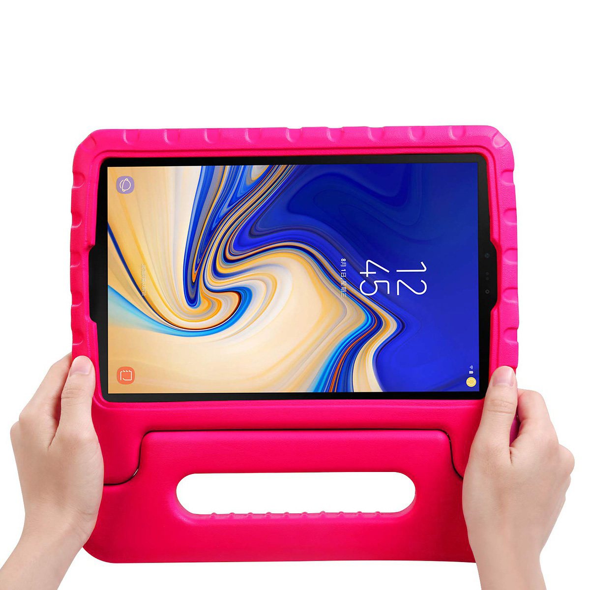 Barnfodral med ställ till Samsung Galaxy Tab S4, rosa