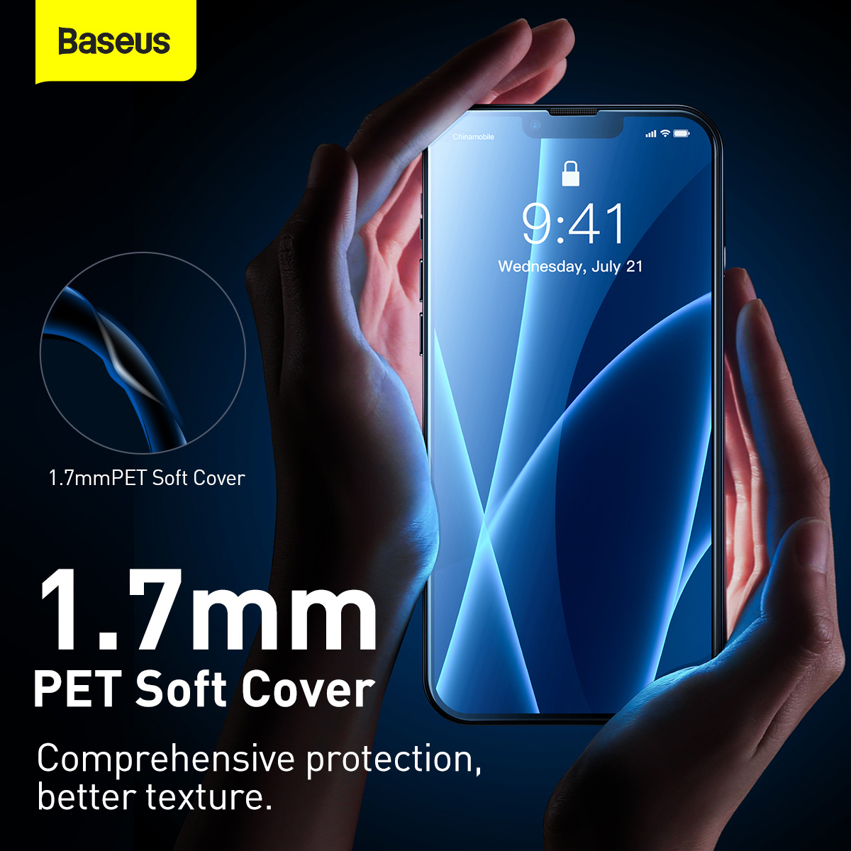 Baseus skärmskydd i härdat glas, iPhone 13 Pro Max, 0.23mm, 2st