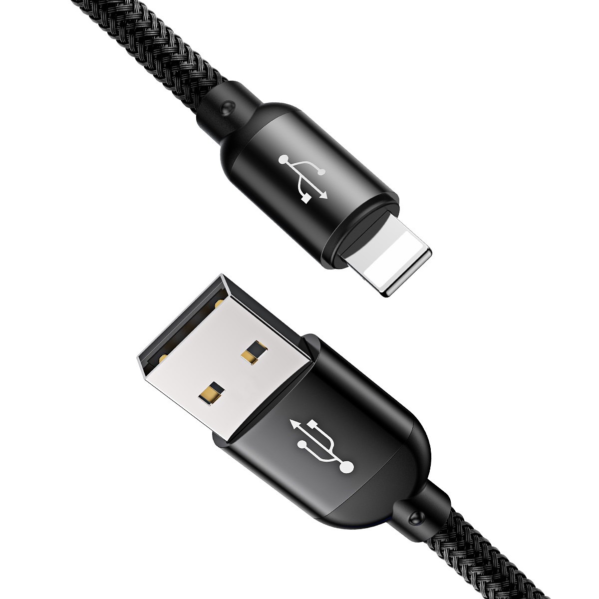 Baseus 3-i-1 multiladdare, USB-C/Lightning/MicroUSB, 3.5A, 1.2m