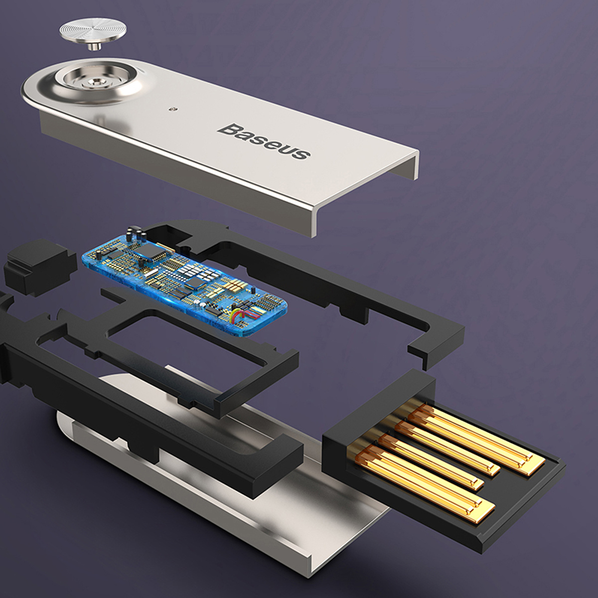 Baseus 3.5mm till Bluetooth-adapter, svart, demoex