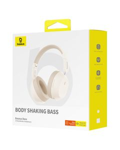 Baseus Bass 35 Max trådlösa hörlurar, vit