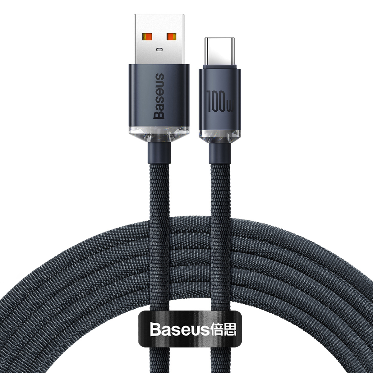 Baseus Crystal Shine USB-C kabel, 100W, 2m