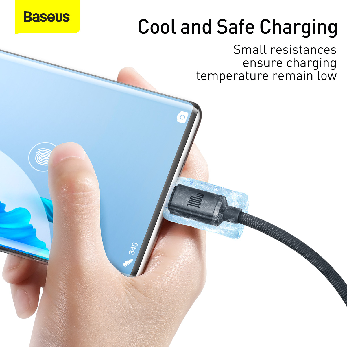 Baseus Crystal Shine USB-C kabel, 100W, 2m