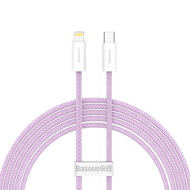 Baseus Dynamic USB-C till Lightning-kabel, 20W, 2m, lila