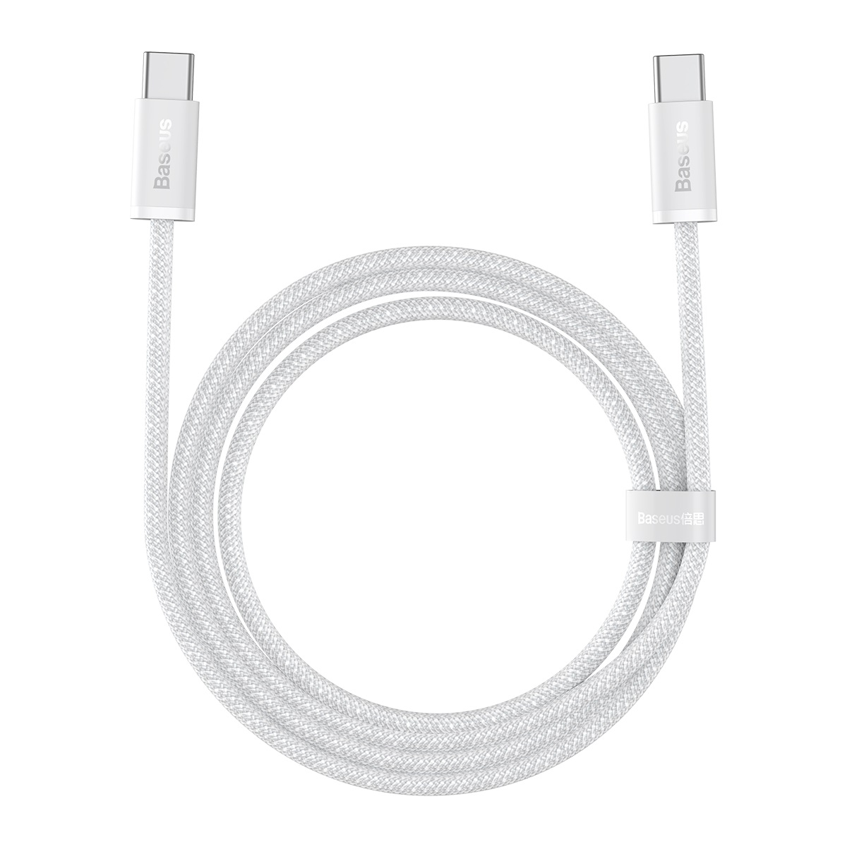 Baseus Dynamic USB-C till USB-C kabel, 100W, 2m, vit