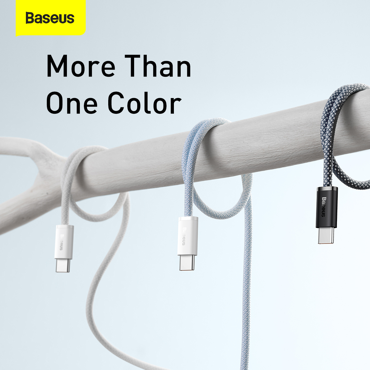 Baseus Dynamic USB-C till USB-C kabel, 100W, 2m, vit