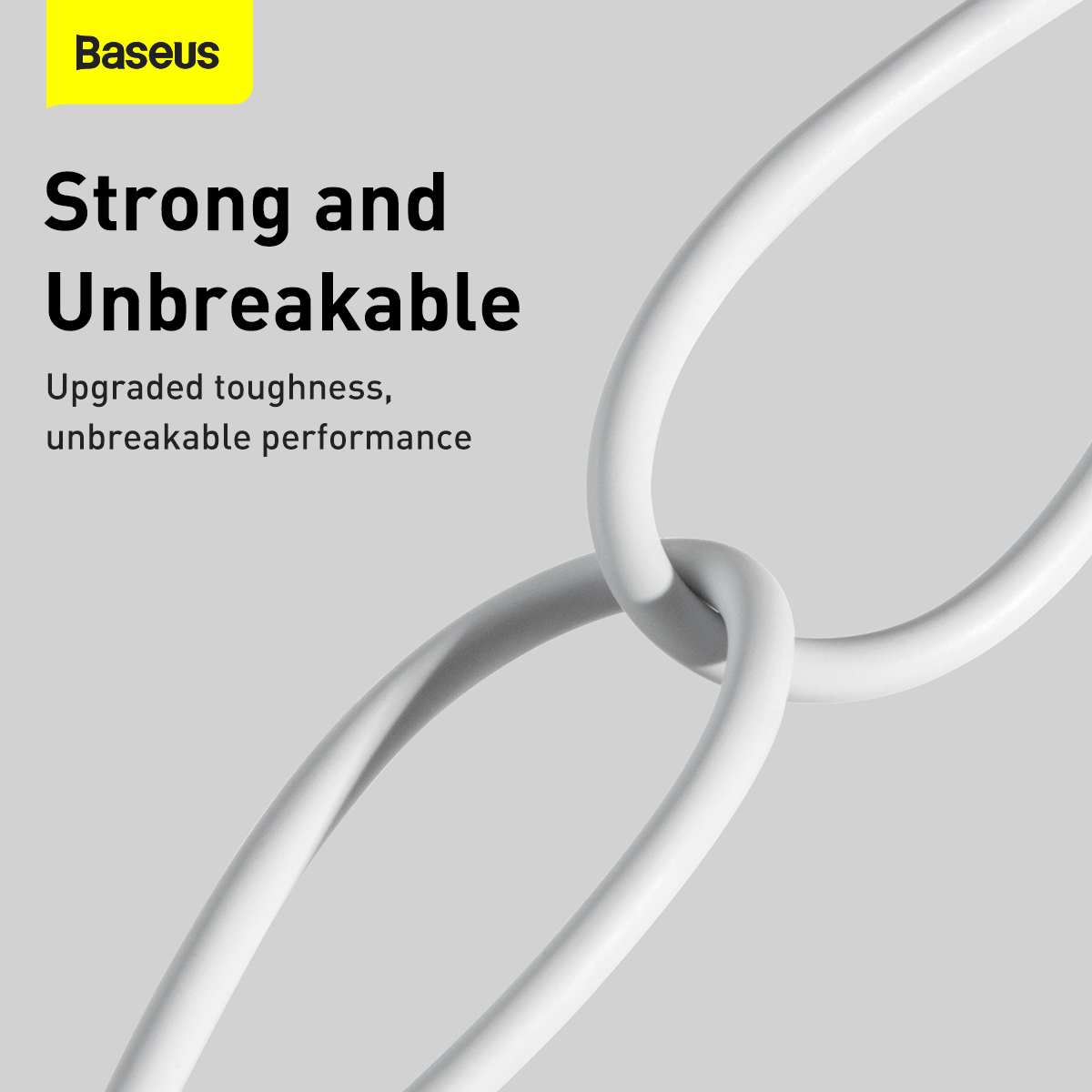 Baseus CALYS-02 Superior Lightning-kabel, 2.4A, 0.25m, vit