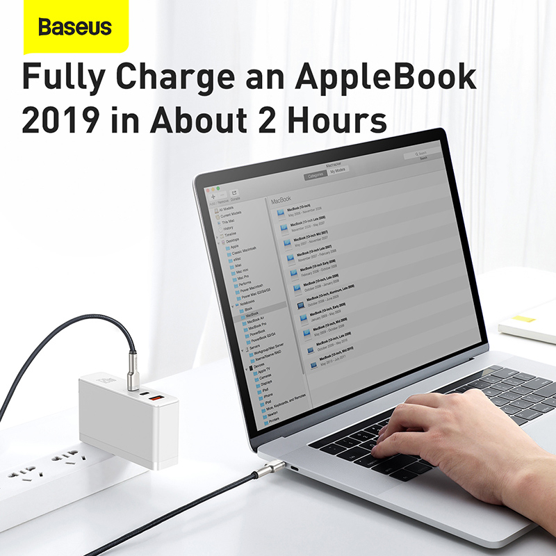 Baseus Cafule USB-C till USB-C datakabel, 100W, 5A, 1m, svart