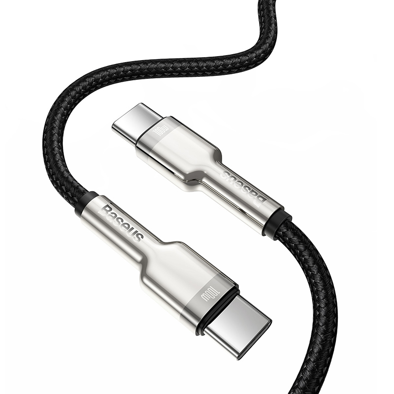 Baseus Cafule USB-C till USB-C datakabel, 100W, 5A, 1m, svart