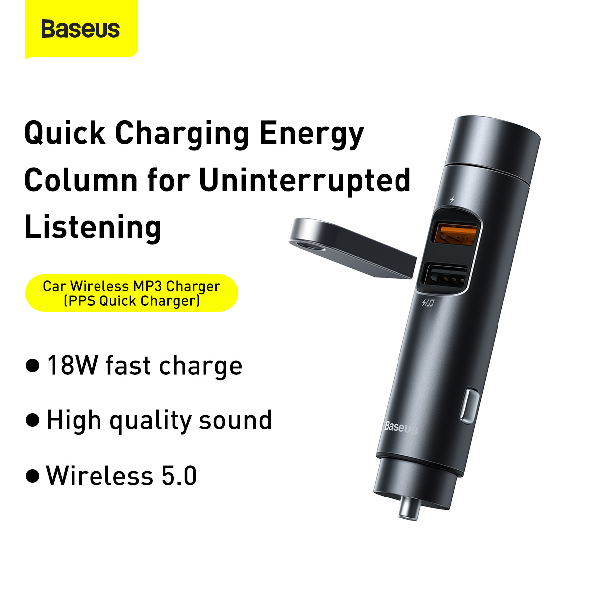 Baseus CCNLZ-C0G Energy Column FM-sändare, USB, 18W
